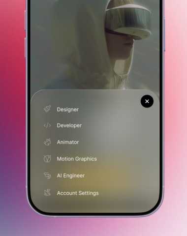Glassmorphism Bottom Drawer – Animated Slide-Up Component
