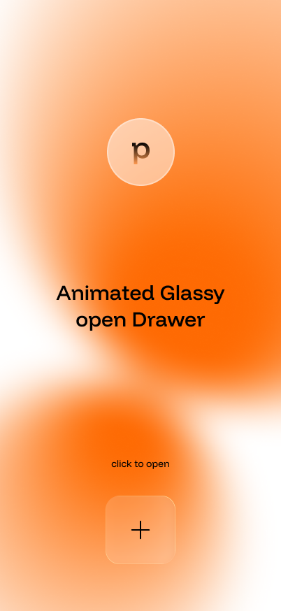 Glassy Open Drawer