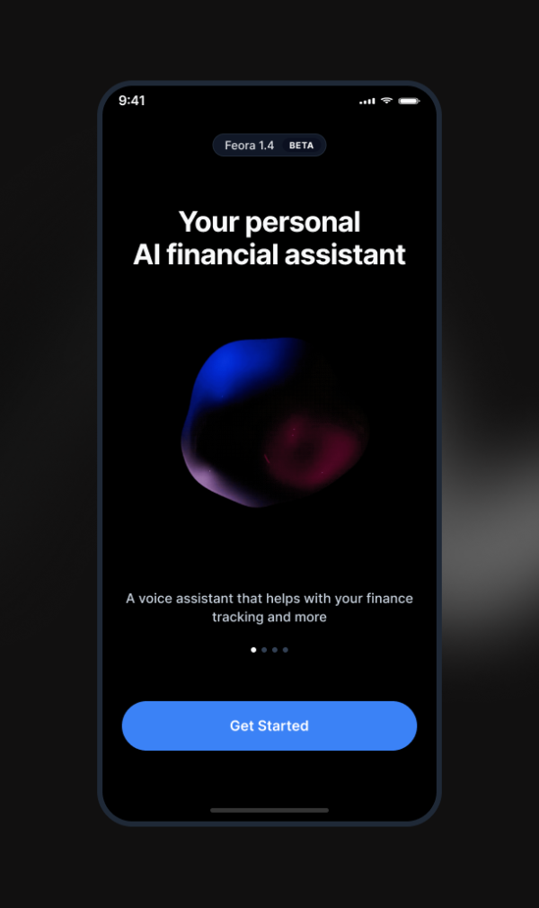 Animated AI financial assistant